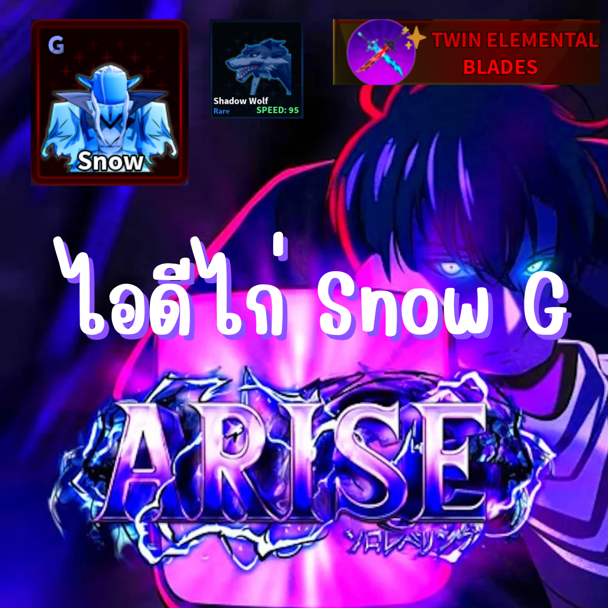 ไก่ Snow G 1 ตัว + สุ่มสกินอาวุธ + สัตว์ขี่ + สุ่มของอื่นๆ