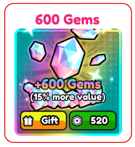 600 Gems
