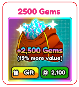 2500 Gems