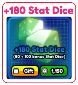 +180 Stat Dice