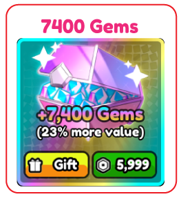 7400 Gems